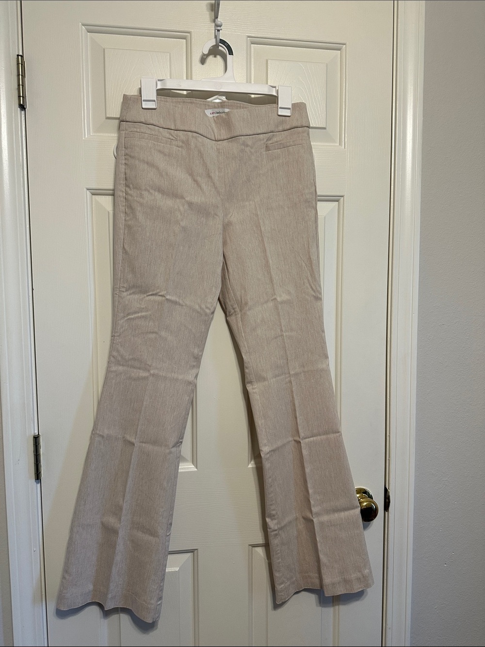 Liz Claiborne “Lisa” Women's Beige Flared Pants
